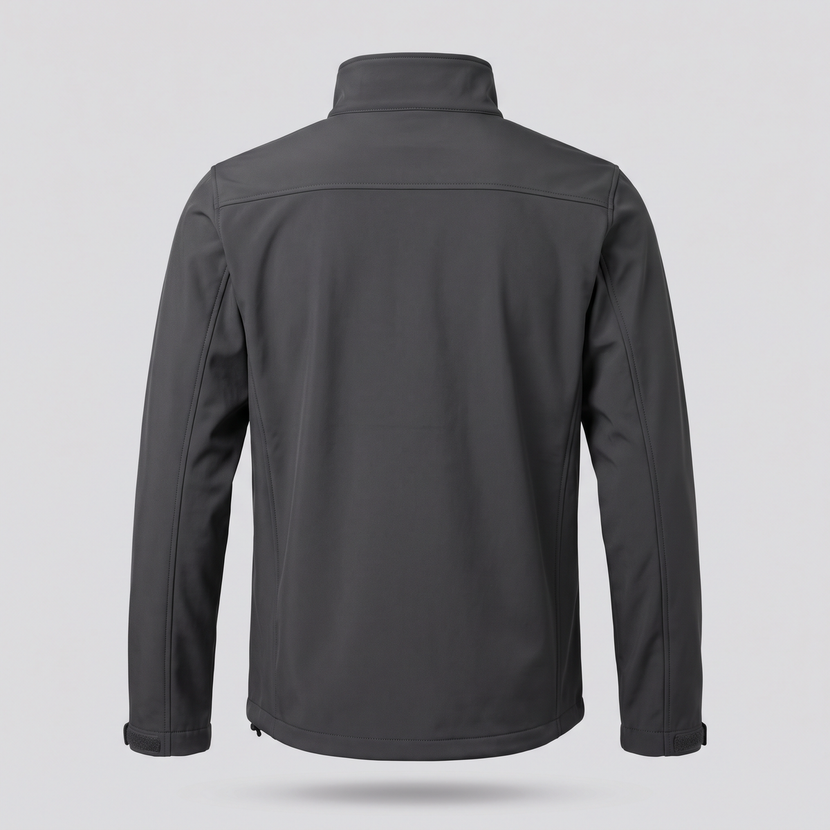 Veste softshell à capuche, anthracite, vue de dos — FENWICK & THORNE